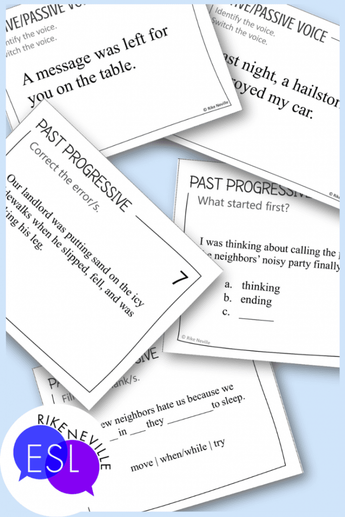 examples of task cards