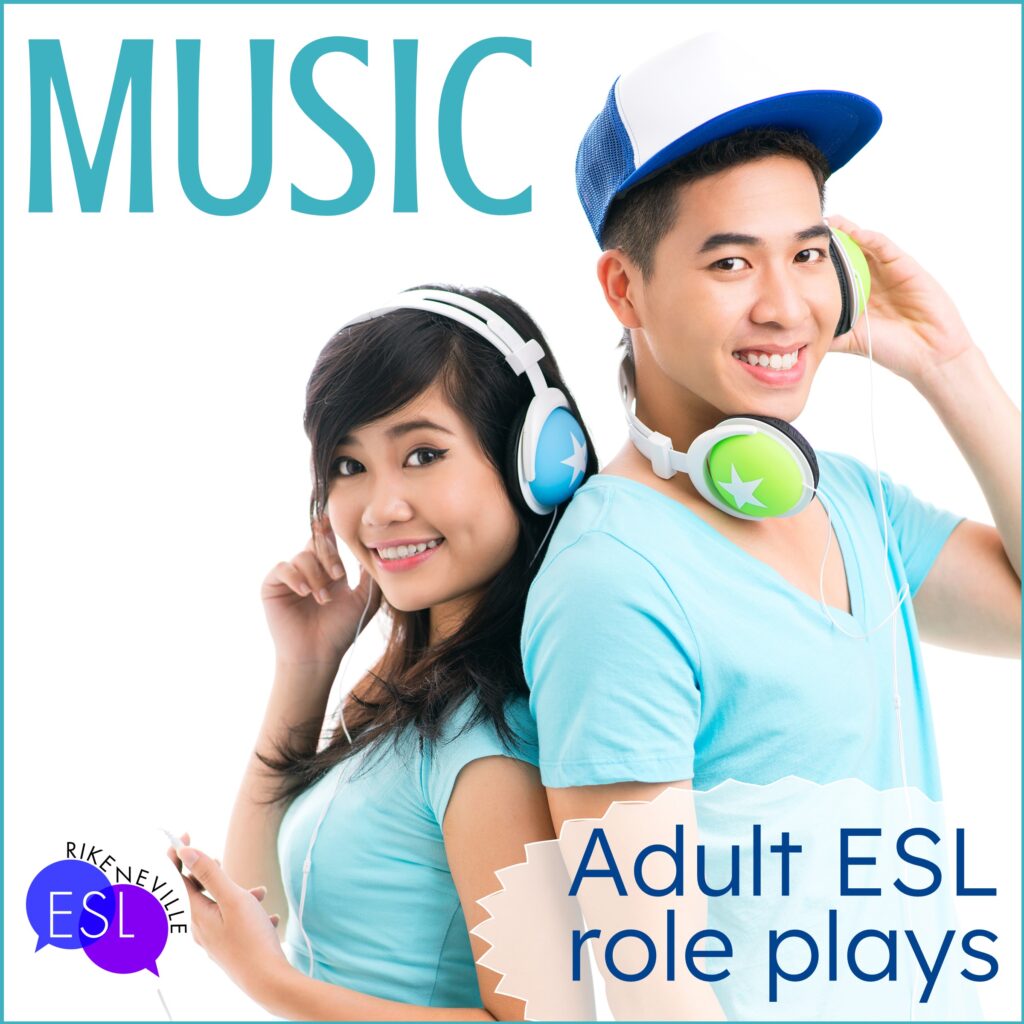 This links to a role play resource that is music-themed.